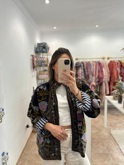 Chaqueta Boho bordada
