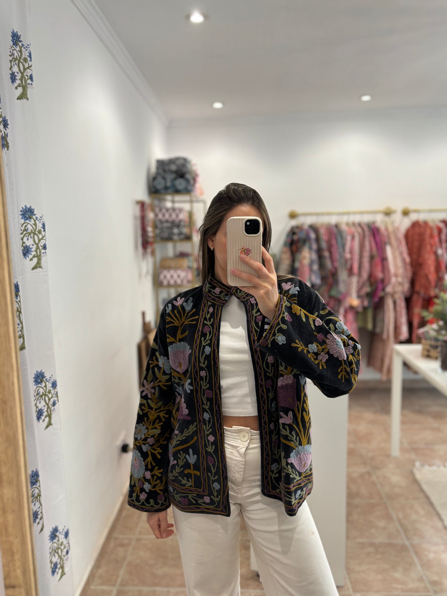 Chaqueta Boho bordada