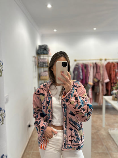Chaqueta Boho bordada