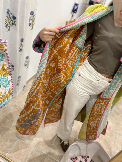 Chaqueta única larga