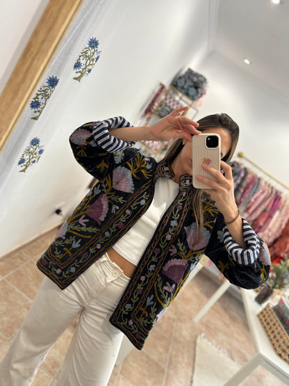 Chaqueta Boho bordada
