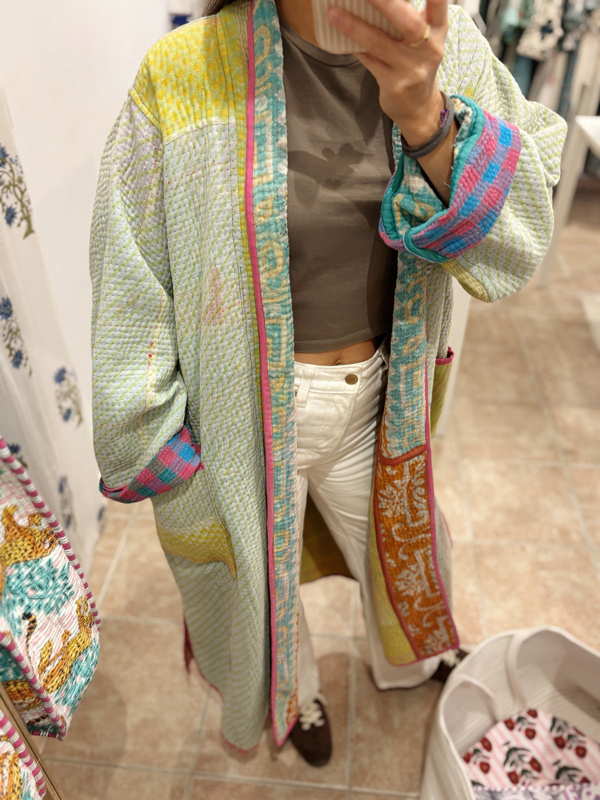 Chaqueta única larga