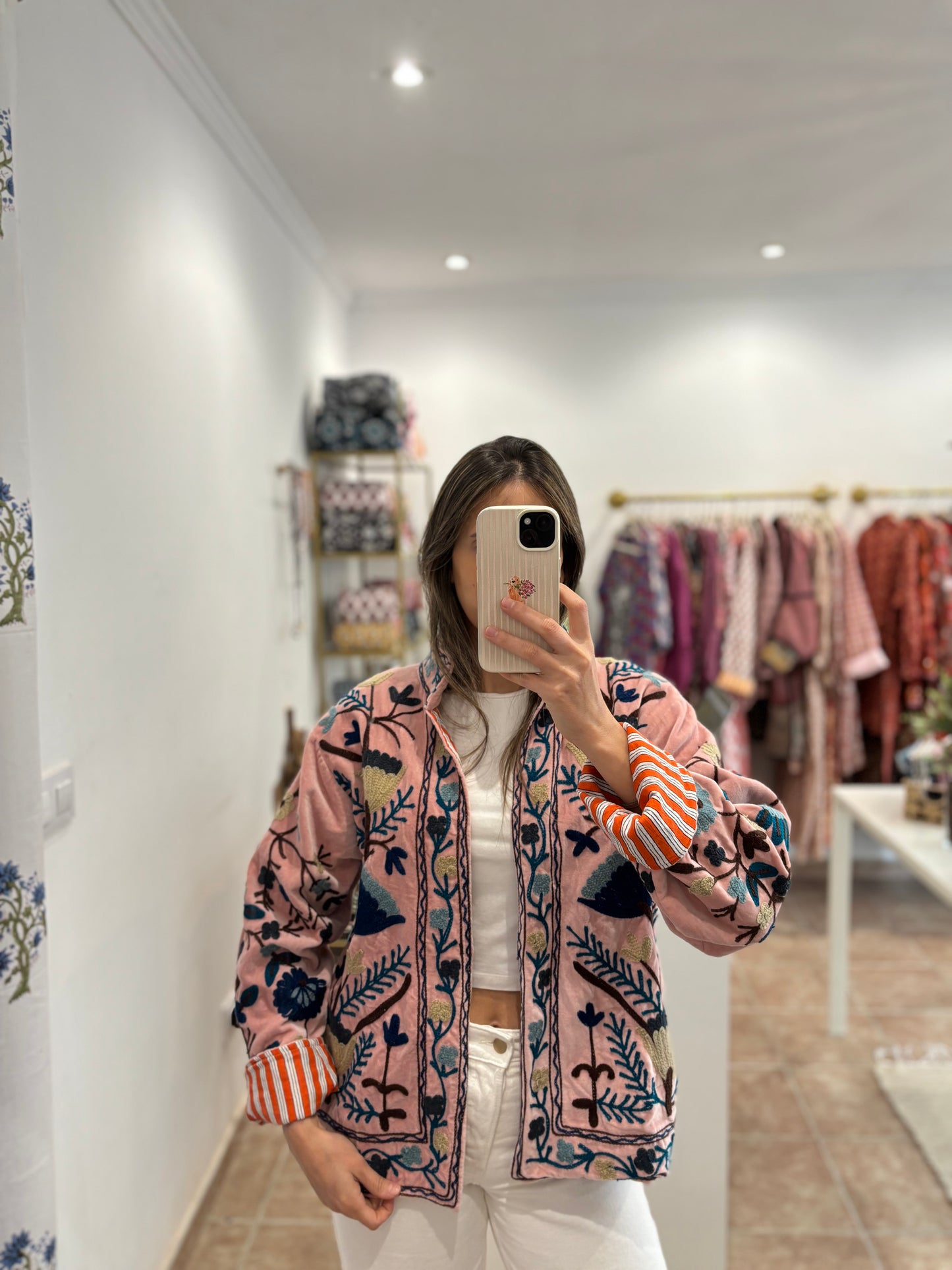 Chaqueta Boho bordada