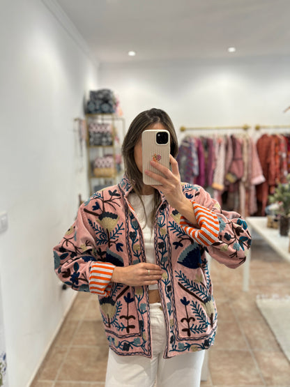Chaqueta Boho bordada